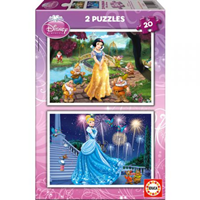 PUZZLE 2X20 PRINCESAS EDUCA