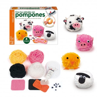 CREA TUS ANIMALES CON POMPONES