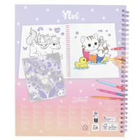 Ylvi libro de colorear con unicornio y lentejuelas