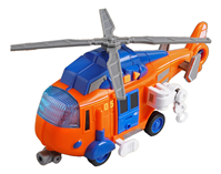 Helicóptero fricción con luces y sonidos 21x7x10 cm