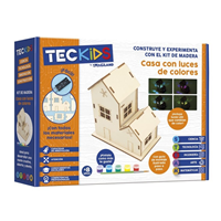 KIT EN MADERA- CASACON LUZ DE COLORES