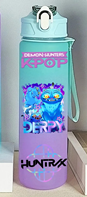 750ML Botella KPOP DEMON HUNTERS azul