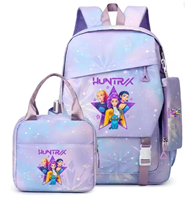 Mochila KPOP DEMON HUNTERS morada 45x30x18