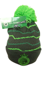 GORRO FRANJAS VERDE POMPON REAL RACING CLUB SANTANDER ADULTO