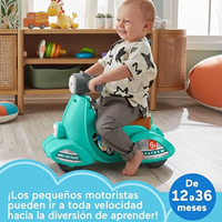 Fisher-Price Ríe y Aprende Moto Scooter Juguete correpasillos con Sonidos