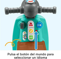 Fisher-Price Ríe y Aprende Moto Scooter Juguete correpasillos con Sonidos