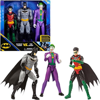 DC COMICS - Pack Figura Batman Y Robin contra Joker: Figuras de Acción de 30 cm 