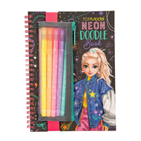 TOPModel Doodle Book neón con set de bolígrafos neón