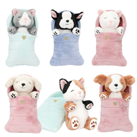 TOPModel peluches perros y gatos en saco de dormir