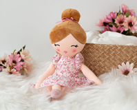 MUÑECA DE TRAPO FLORES