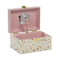 CAJA DE MÚSICA JOYERO ROSA FAIRY LITTLE DUTCH