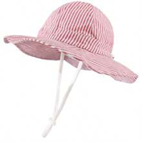 Sombrero ala ancha a rayas Rojo 50 cm (1-2 años)