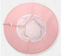 Gorra ajustable con correa y transpirable 1-3 A, en color rosa claro