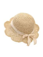 Sombrero de paja 2-6 años Beige