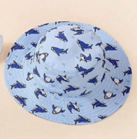 Sombrero de playa tiburón, con correa, 3-12M