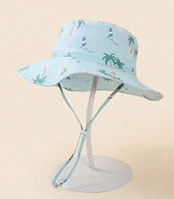 Sombrero palmeras azul con correa 3-12M