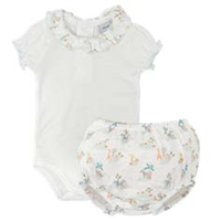 CONJ BODY + RANITA NIÑA AVENTURA 0M AZUL AGUA