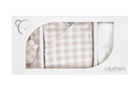 ESTUCHE REGALO VICHY - CONJ, GORRO Y MANOPLA ROSA 1 M