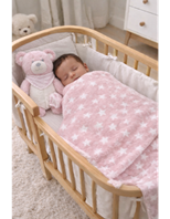 ESTUCHE MANTA ESTRELLAS Y OSITO ROSA