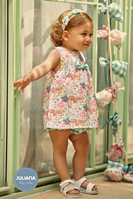 JESUSITO C/GRAGA CUADROS FLORES VERDE 6M