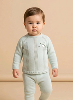 CONJ 2.P TIRAS CALADAS CIRUELA VERDE 3M