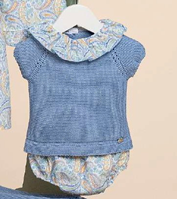 CONJ BRAGA TELA CACHEMIR MANDARINA CIELO 6M