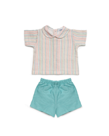 CONJ CAMISA NIÑO M/C RAY HELADO VERDE 18M