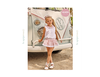 CONJ CAMISA NIÑA RAYA LIMONADA BCO/MAQ 3M