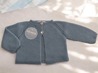 CHAQUETA LARGA CALADA AZUL NUBE 1M