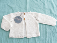 CHAQUETA LARGA CALADA BCO 1M