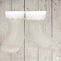 Calcetin algodon calado fino T00 NATA 202