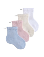 Calcetines bebé con puño calado T00 ROSA 500