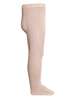 Leotardo perlé calado ptos y espiga T00 LINO 304