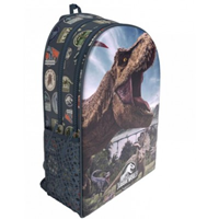 Mochila Escolar 41 Cm De Jurassic World Adaptable Para Trolley