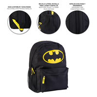 MOCHILA BATMAN NEGRA 