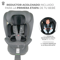 SILLA AUTO TOLKIEN NEGRO C/ISOFIX I-SIZE 40-150