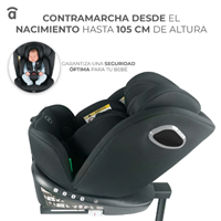 SILLA AUTO TOLKIEN NEGRO C/ISOFIX I-SIZE 40-150