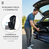 SILLA AUTO I-SIZE 76-150 CM PROFIX GRIS