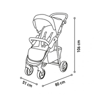 SILLA PASEO PARIS GRIS 22 KG