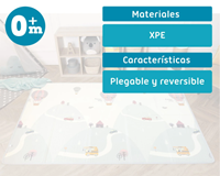 TAPETE MANTITA PLEGABLE 200X150X1 MONTAÑAS