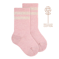 Calcetin alto algodon reciclado T2 ROSA 294