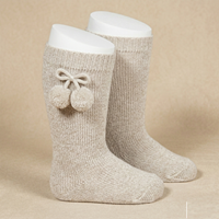 Calcetines alto algodon calido con borlas T000 LINO 304