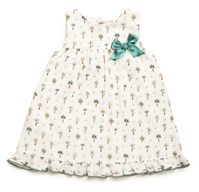 VESTIDO TABLAS PALMERA 24M VERDE HOJA