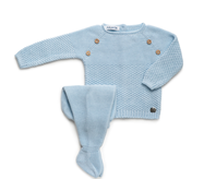 CONJ 2.P RECOGIDAS 12M CELESTE