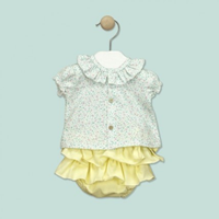 CONJ.RANITA + CAMISETA C/VOLANTE PAZ UNICO