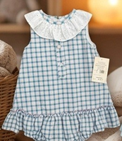 JESUSITO CUADROS AZUL/MORADO 12M