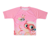 CAMISETA UPF50+ 86%POLY+14%ELASTANO 6MESES ROSA