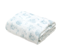 MUSELINA 120X120CMS BAMBÚ AZUL