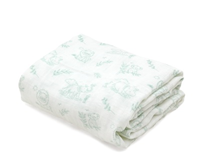 MUSELINA 120X120CMS BAMBÚ SALVIA