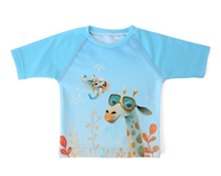 CAMISETA UPF50+ 86%POLY+14%ELASTANO 18MESES  AZUL